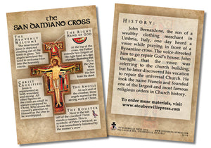 SAN DAMIANO CROSS EXPLAINED CARD