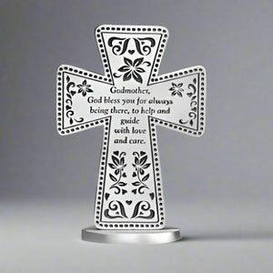 Standing 3" Message Cross " Godmother"