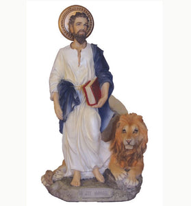 St. Mark Statue in Fully Hand-Painted Color 8"