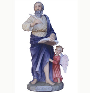 St. Matthew Statue in Fully Hand-Painted Color 8"