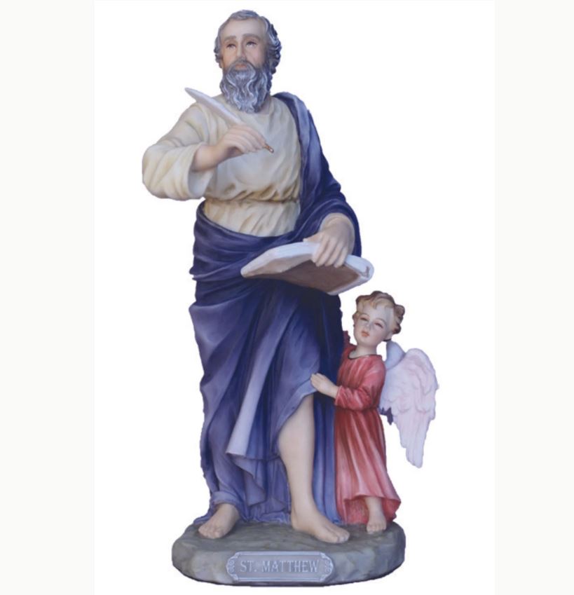 St. Matthew Statue in Fully Hand-Painted Color 8