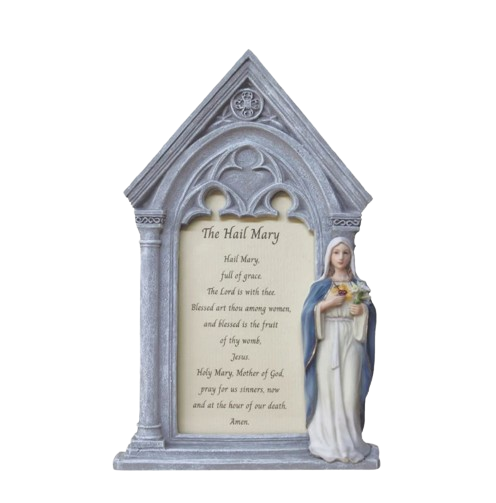 Immaculate Heart of Mary Prayer Frame in Fully Hand-Painted Color 5