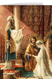 Greeting Card - Wedding of Mary & Joseph - 5" x 7"