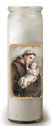 ST ANTHONY 3-DAY CANDLE 8.25