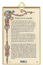 Load image into Gallery viewer, St Joseph  - 4&quot; x 6&quot; Plaque - Gold Mosaic
