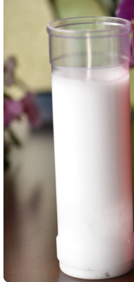 6 DAY INSERT CANDLE - CLEAR PLASTIC CASING - 8