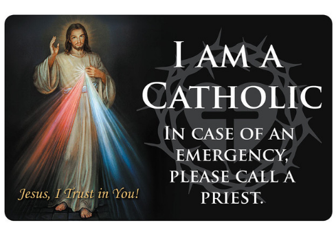 Divine Mercy Catholic ID Card