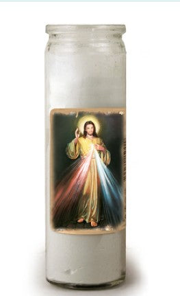 DIVINE MERCY 3-DAY CANDLE 8.25