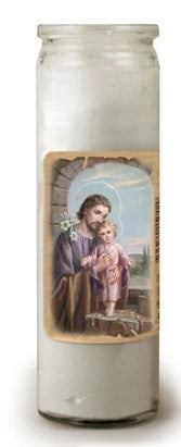 ST JOSEPH 3-DAY CANDLE 8.25