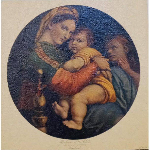 Vintage Frameable print on Artboard Raffaello Sanzio 