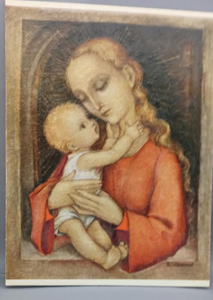 Vintage Frameable print on Artboard Hummel "Maria Innocenta"7 1/4"x 9 5/8"