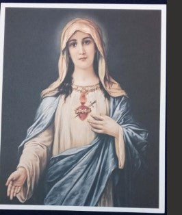 PIERCED IMMACULATE HEART - 16X20