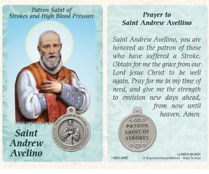 HEALING SAINT CARD - ST ANDREW - BLOOD PRESSURE