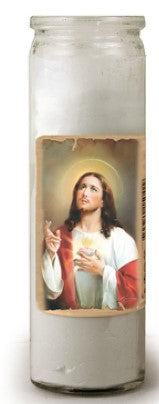 SACRED HEART OF JESUS 3-DAY CANDLE 8.25