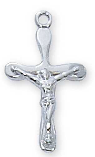 CHILD'S CRUCIFIX - STERLING SILVER - 13
