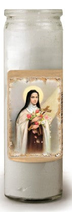 SAINT THERESA 3-DAY CANDLE 8.25