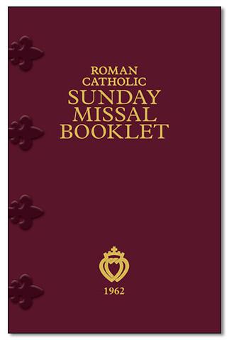 1962 SUNDAY MISSAL BOOKLET - TRADITIONAL LATIN MASS