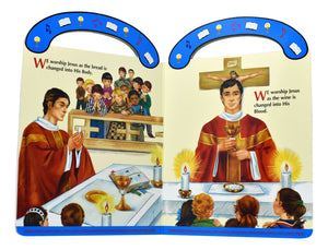 WE GO TO MASS-A CARRY-ME-ALONG BOARD BOOK