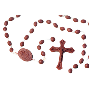 PLASTIC CORD ROSARY-MULTIPLE COLORS