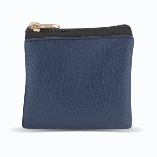 ROSARY CASE - DARK BLUE TEXTURED LEATHER