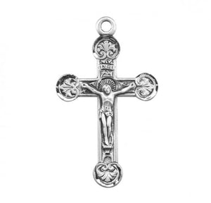 Crucifix Necklace Floret Tipped