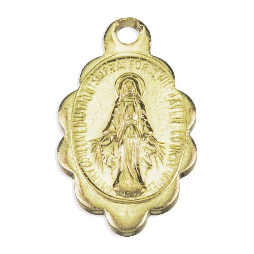 MIRACULOUS MEDAL - SCALLOPED - 5/8