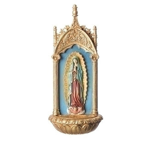 OUR LADY GUADALUPE - 11.5" COLOR - GOLD ACCENTS