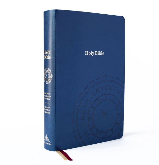 GREAT ADVENTURE CATHOLIC BIBLE - NAVY BLUE IMITATION LEATHER