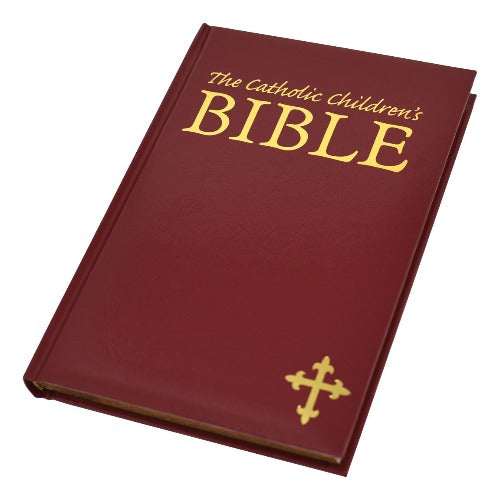 CHILD'S GIFT CATHOLIC BIBLE - BURGUNDY