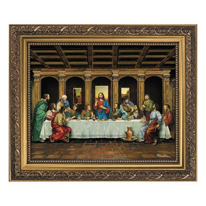 LAST SUPPER - GOLD FRAME - 11" x 13"