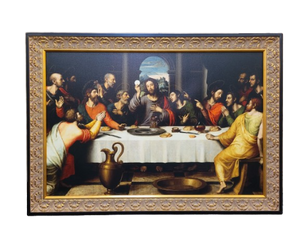 The Last Supper Juan De Juanes Framed Canvas