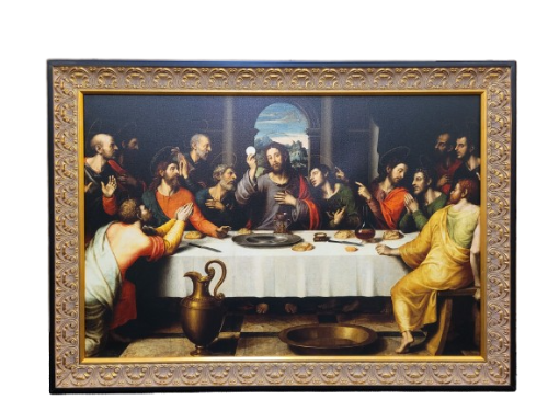 The Last Supper Juan De Juanes Framed Canvas