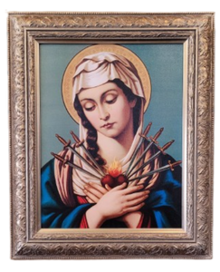 Our Lady of Sorrows German (19th Century) Framed Canvas