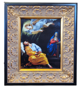 The Dream of Saint Joseph by Philippe De Champaigne Framed Canvas