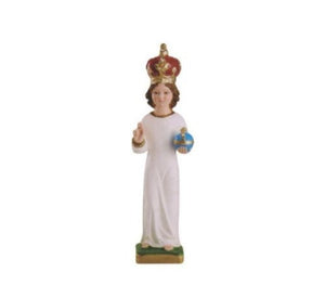 Infant of Prague Statue with Red Crown, 12"