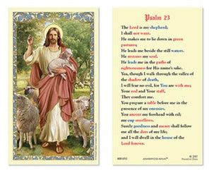 23rd PSALM GOOD SHEPHERD IMAGE HOLY CARD