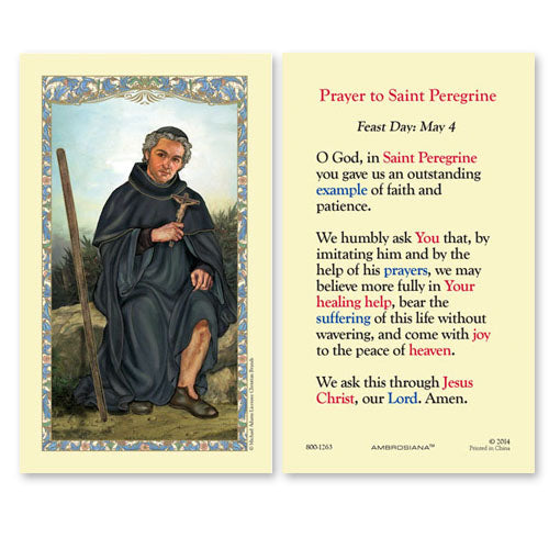 ST. PEREGRINE - PRAYER TO