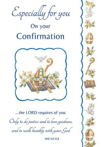Greeting Card - Especially for you on your Confirmation - Boy