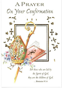 GREETING CARD - CONFIRMATION - PRAYER ON YOUR CONFIRMATION
