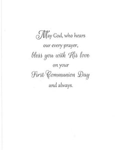 GREETING CARD - ON THE FIRST HOLY COMMUNION OF SOMEONE SPECIAL