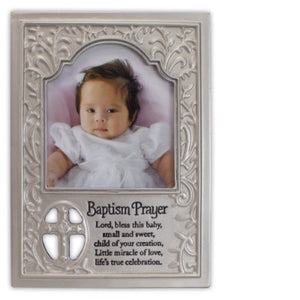BAPTISM FRAME - LORD, BLESS THIS BABY - 6" X 8"