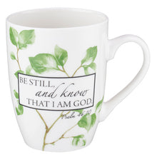 Load image into Gallery viewer, BE STILL AND KNOW THAT I AM GOD MUG
