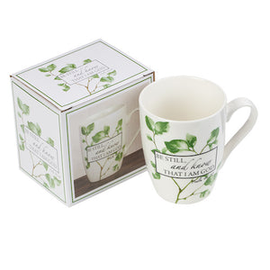 'BE STILL AND KNOW THAT I AM GOD" MUG