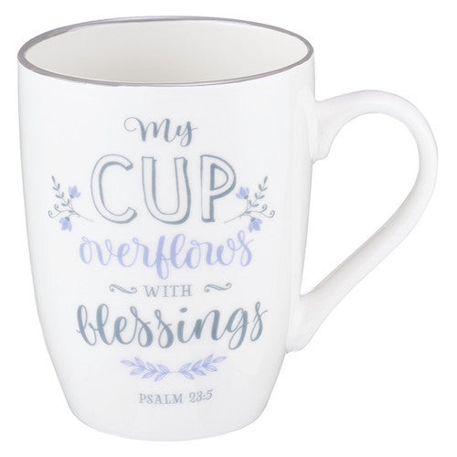 'MY CUP OVERFLOWS' MUG