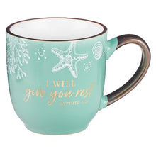 Load image into Gallery viewer, MUG - I WILL GIVE YOU REST - SEA - 11 OZ
