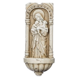 HOLY WATER FONT - L'INNOCENCE - 9.75" STONE FINISH RESIN