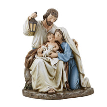 Load image into Gallery viewer, NATIVITY FIGURE - BLESSED FAMILY - 9.25&quot; - COLOR RESIN
