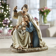Load image into Gallery viewer, NATIVITY FIGURE - BLESSED FAMILY - 9.25&quot; - COLOR RESIN

