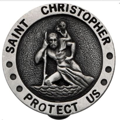 VISORCLIP - ST CHRISTOPHER - ROUND