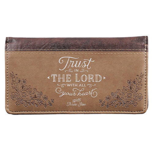 CHECKBOOK COVER - 'TRUST IN THE LORD'